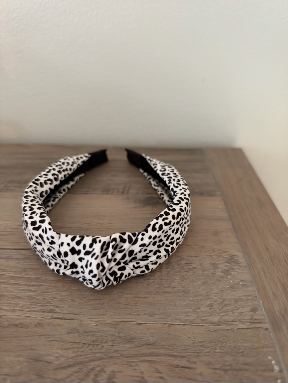 Black & White Leopard Print Kids Headband